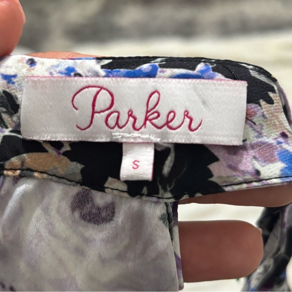 PARKER Women’s Noemi Floral Cold Shoulder Silk Dress - Picture 12 of 15